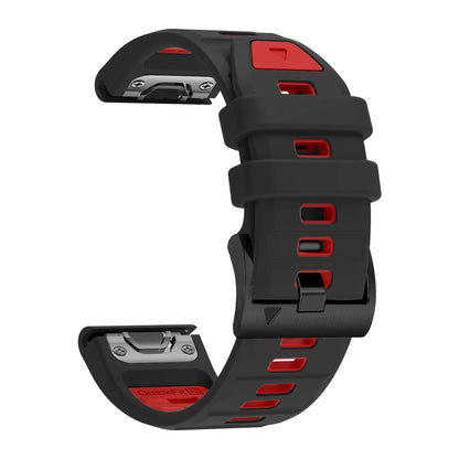 Fenix7 QuickFit Silicone Watch Strap 22mm–26mm – Replacement Band for Garmin Fenix 5/5X/6/6X/7/7X/8, Epix Pro, Enduro 2/3