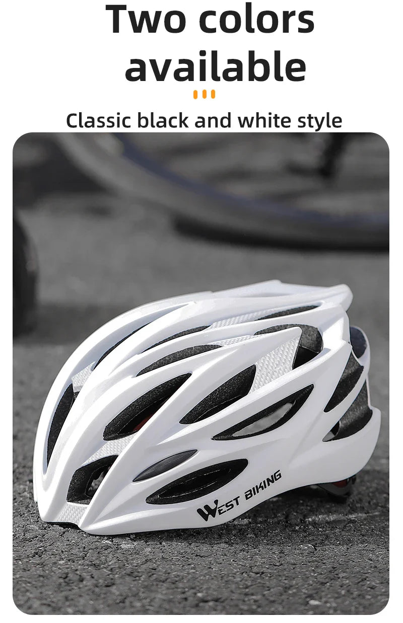 WEST BIKING Ultralight Cycling Helmet - Integrated Molding MTB & Road Bike Helmet for Men & Women