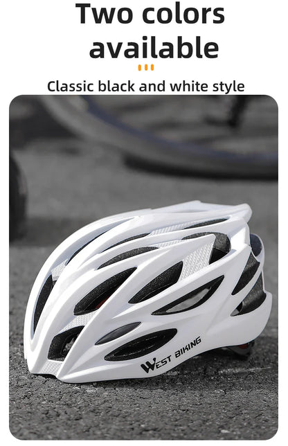 WEST BIKING Ultralight Cycling Helmet - Integrated Molding MTB & Road Bike Helmet for Men & Women