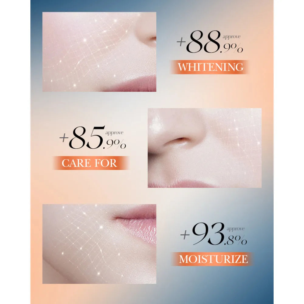 SADOER Vitamin C Skincare Kit - 4 Piece Whitening Moisturizing Travel Set with Cleanser Toner Serum & Face Cream