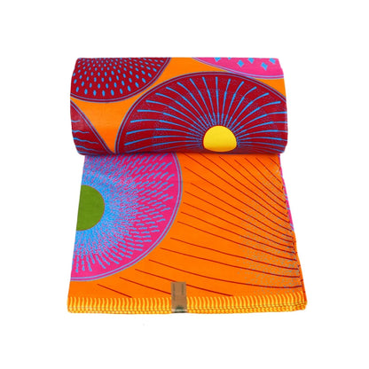 African Ankara Wax Fabric - Real Cotton Diamond Print for Party Dress & DIY Sewing