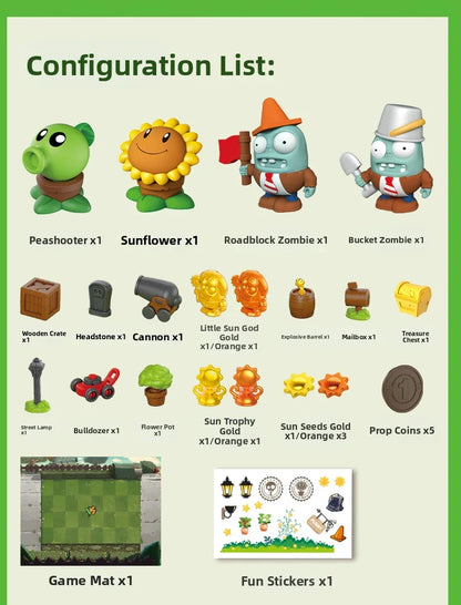 Plants vs Zombies Dave's Surprise House Toy Set – Collectible Figures with Interactive Play Features for Kids Gift