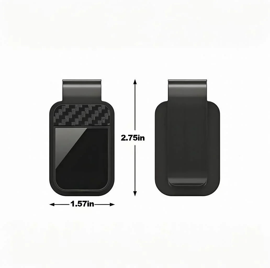 Car Sun Visor Sunglasses Holder - Stable Eyeglass Clip with Card & Ticket Storage Organizer