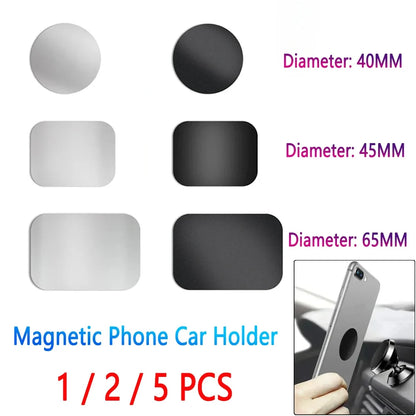 Magnetic Phone Holder for Car - Universal Iron Sheet Disk Sticker Mount for All Smartphones
