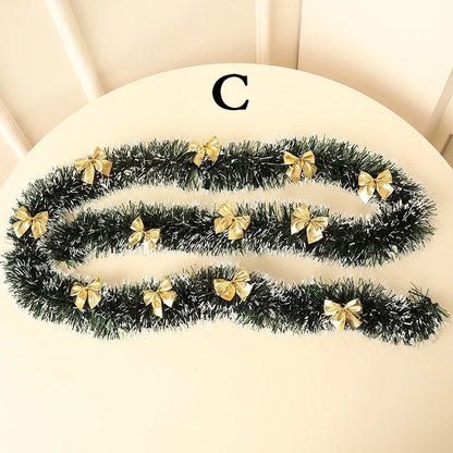 2M Christmas Ribbon Garland – Festive Tree, Party & Wedding Decoration