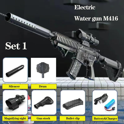 Summer Water Gun - High-Pressure Non-Electric Automatic Water Pistol Beach Toy for Kids