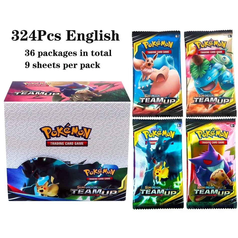 324pcs Pokemon TCG Booster Box - Sword & Shield Fusion Strike Trading Card Packs Display Set with 36 Booster Packs