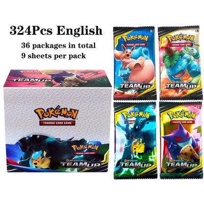 324pcs Pokemon TCG Booster Box - Sword & Shield Fusion Strike Trading Card Packs Display Set with 36 Booster Packs