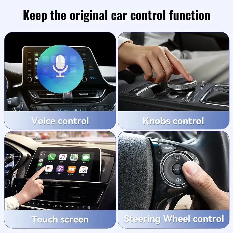 XUDA Smart Mini Box - NEW Wireless CarPlay and Android Auto Adapter, Plug and Play, Fast WiFi Connection - Universal for Nissan