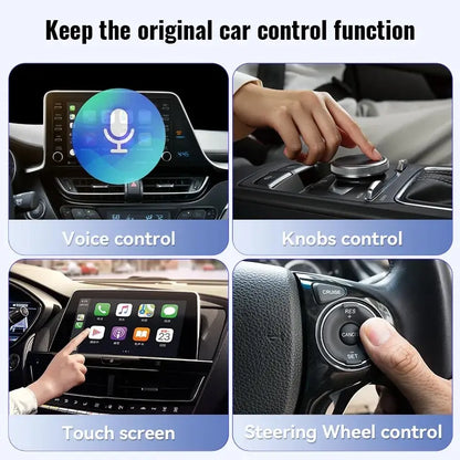 XUDA 2025 Wireless CarPlay & Android Auto Adapter – Smart Mini Plug & Play Box with Fast WiFi Connection, Universal for Nissan Vehicles