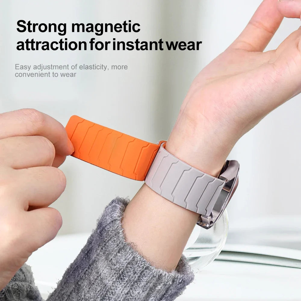 Magnetic Loop Strap for Huawei Watch – Silicone Sports Band for Fit3, Fit4 & Fit4 Pro Replacement Bracelet