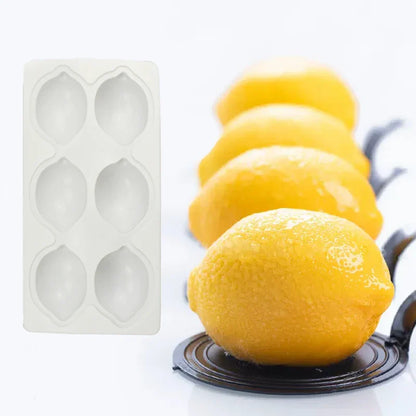French Dessert 3D Lemon Silicone Mold – Cake, Brownie & Mousse Decorating Pastry Baking Tool