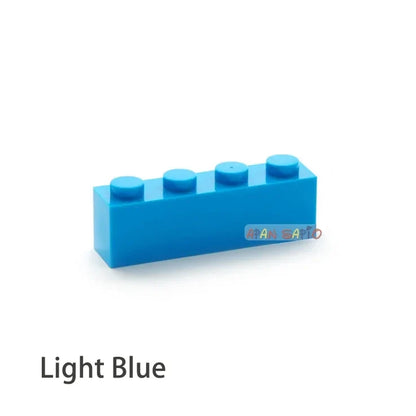 200pcs 1x4 Dot DIY Building Blocks - Educational Creative Brick Set Compatible with 3010 Bricks for Kids