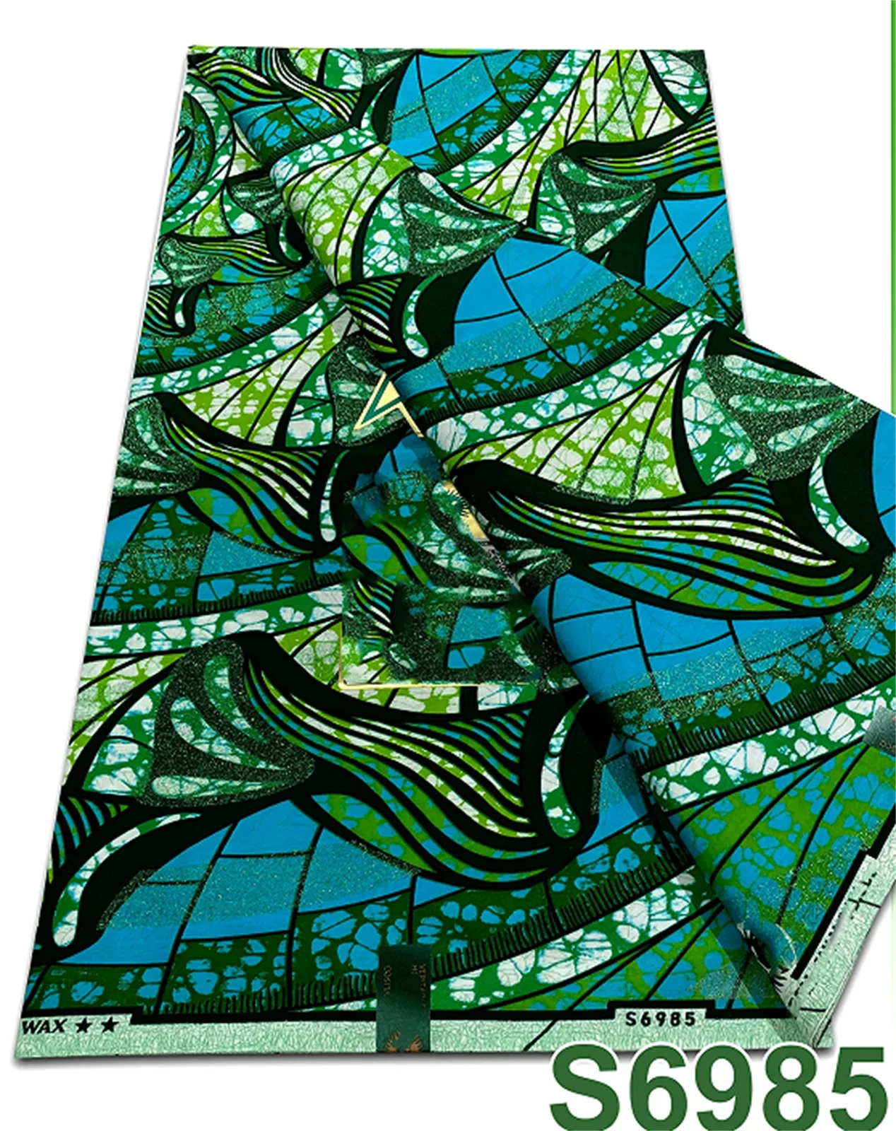 Original African Wax Print Fabric - 6 Yards 100% Cotton Nigerian Ankara Sewing Material