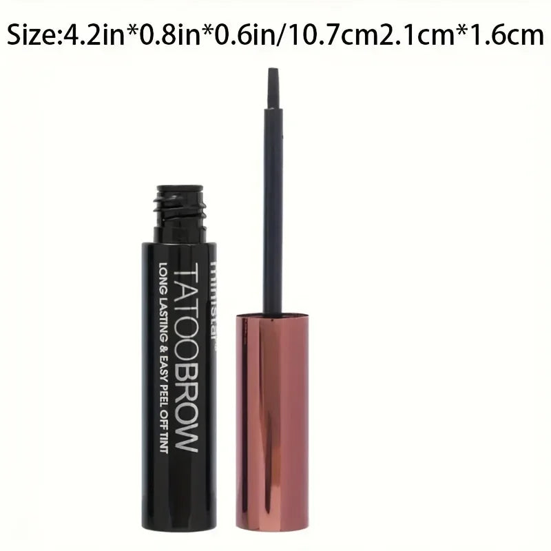 Tattoo Peel Off Eyebrow Gel Tint – Semi-Permanent, Waterproof, Transfer-Proof for Fuller, Defined Brows