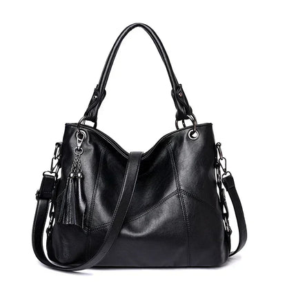 Luxury Women’s Leather Casual Tote Bag – High Quality Large Shoulder & Crossbody Handbag