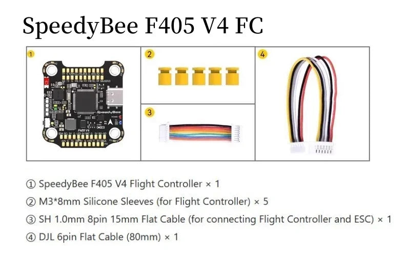 Original SpeedyBee F405 V3 Flight Controller & 60A ESC - 30x30 FPV Stack for Freestyle DIY Drones