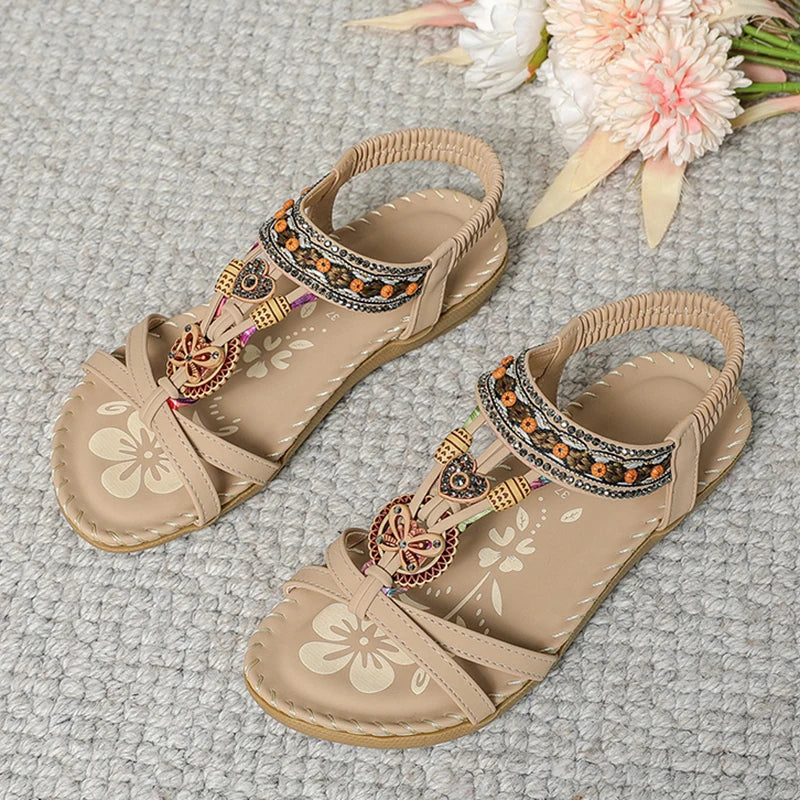 Women’s Summer Casual Sandals - Comfortable Walking Beach Shoes Outdoor Party Footwear for Ladies