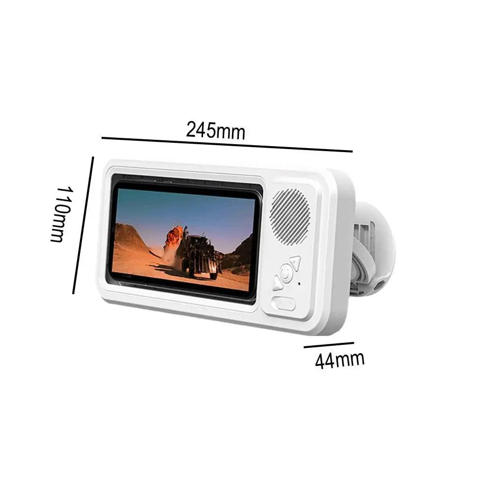 Z07 Waterproof Bluetooth Speaker Phone Holder – Wall Mounted Shower Bathroom Touchscreen Stand for Hands-Free Video & Music Streaming