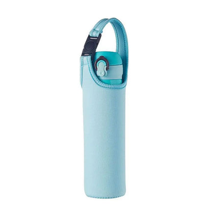 450-600ML Neoprene Water Bottle Cover Bag - Insulated Pouch Holder with Shoulder Strap for Sports & Camping
