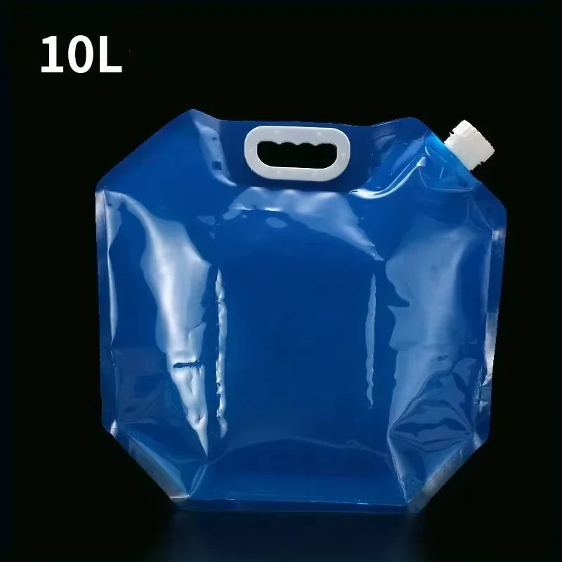 5L/10L Collapsible Water Container - Portable Foldable Water Storage Jug Bag for Camping, Hiking & Emergency Preparedness