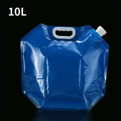 5L/10L Collapsible Water Container - Portable Foldable Water Storage Jug Bag for Camping, Hiking & Emergency Preparedness