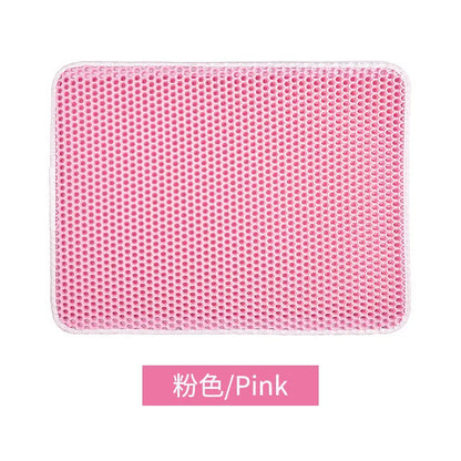 Double Layer Cat Litter Mat: Waterproof Urine-Proof Trapping Mat - Easy-to-Clean Non-Slip Toilet Pad with Large Foot Area, Cat Scratch Pad