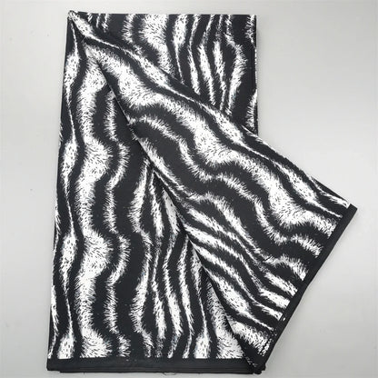 African Real Wax Ankara Fabric - 100% Cotton 6 Yards Nigerian Print Party Dress Sewing Material
