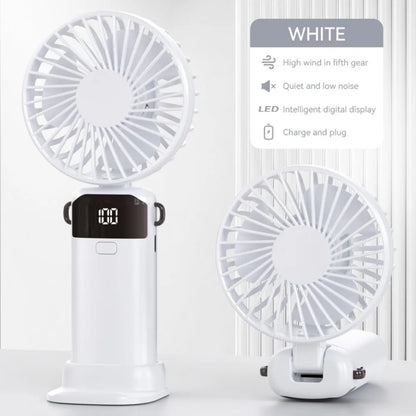 Portable Mini USB Fan – Handheld & Desktop Fan with Phone Holder, 3-Speed Adjustable Wind, Long Battery Life, Multi-Function Cooling Fan