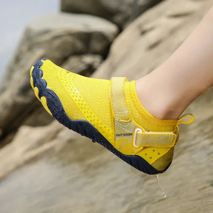 Men & Women Five-Finger Water Shoes – Quick-Dry Non-Slip Barefoot Aqua Sneakers for Swimming & Outdoor