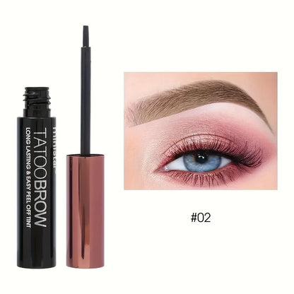 Tattoo Peel Off Eyebrow Gel Tint – Semi-Permanent, Waterproof, Transfer-Proof for Fuller, Defined Brows