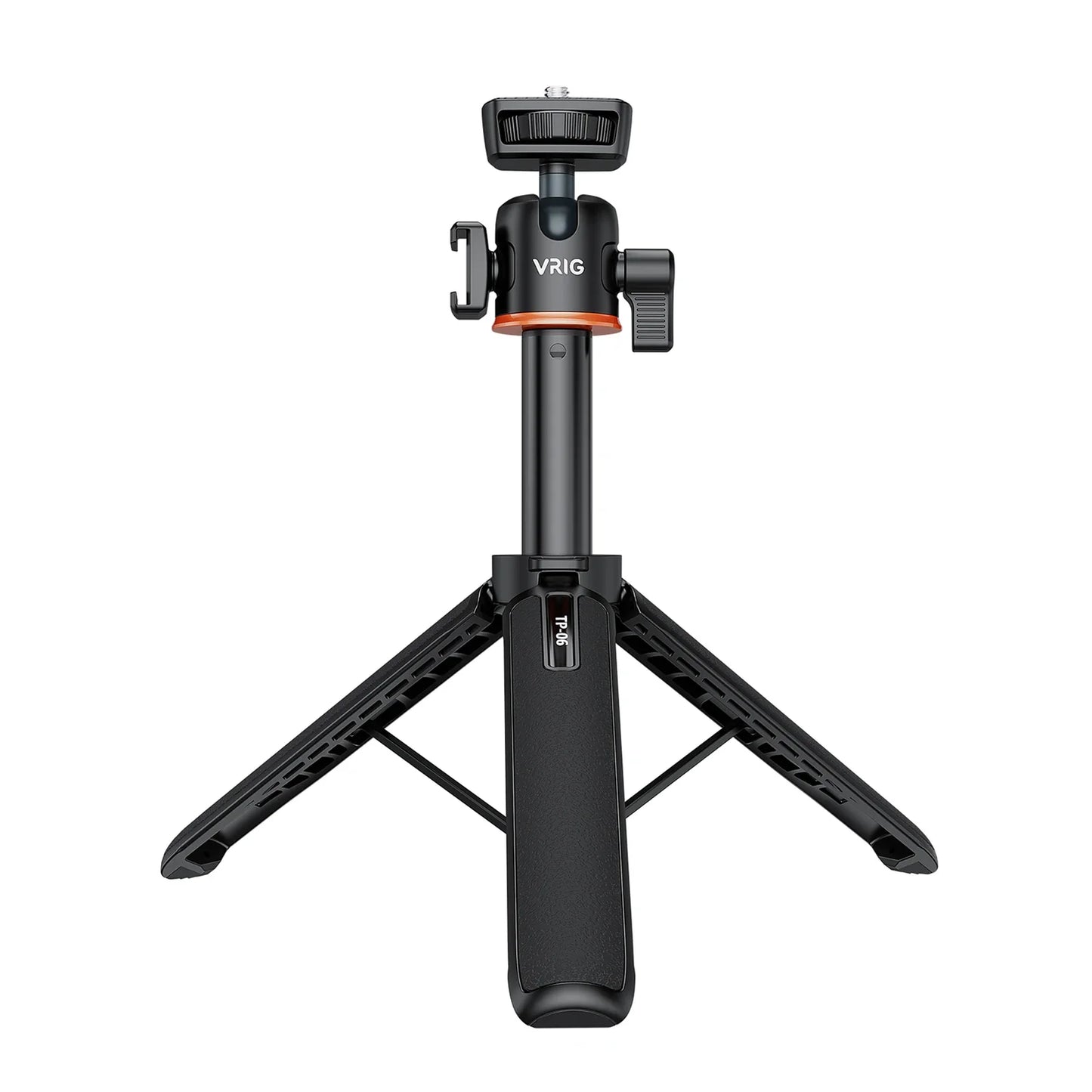 VRIG TP-08 TP-06 Aluminum Alloy Tripod Selfie Stick – 360° Rotatable with Cold Shoe Mount & 1/4" Screw, 1.5kg Load Capacity
