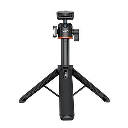 VRIG TP-08 TP-06 Aluminum Alloy Tripod Selfie Stick – 360° Rotatable with Cold Shoe Mount & 1/4" Screw, 1.5kg Load Capacity