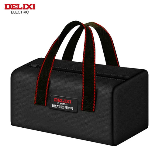 DELIXI ELECTRIC Tool Bag - Portable Oxford Cloth Storage Organizer for Electricians, Carpenters & Repairs