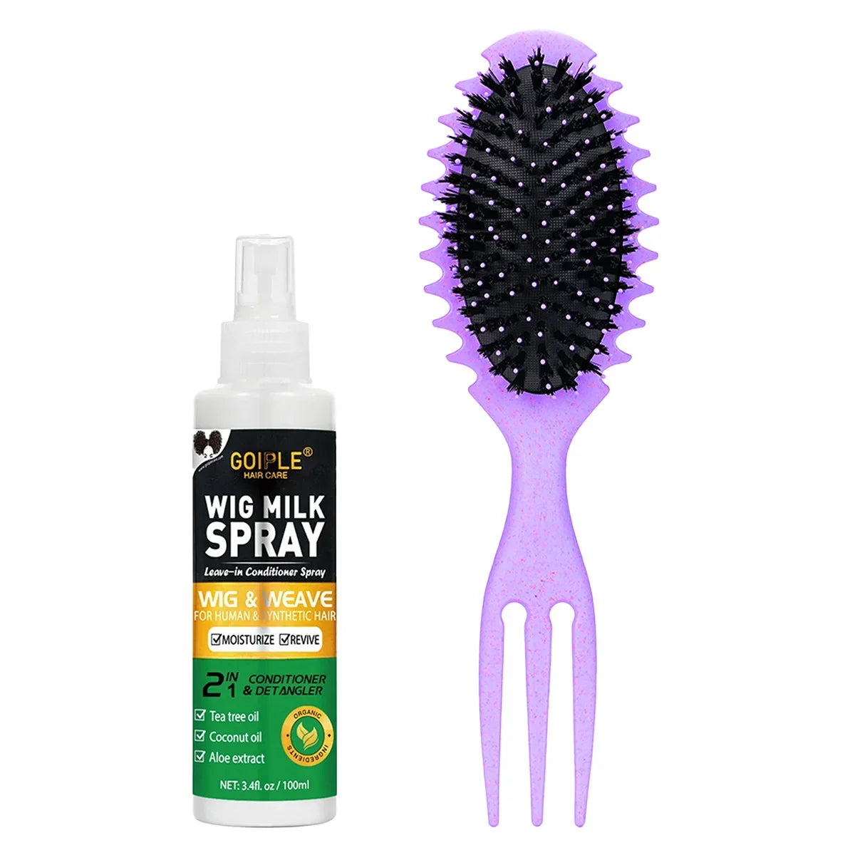 100ml Wig Milk Moisturizing Spray - Leave-In Conditioner for Synthetic Hair Frizz Control & Shine Care