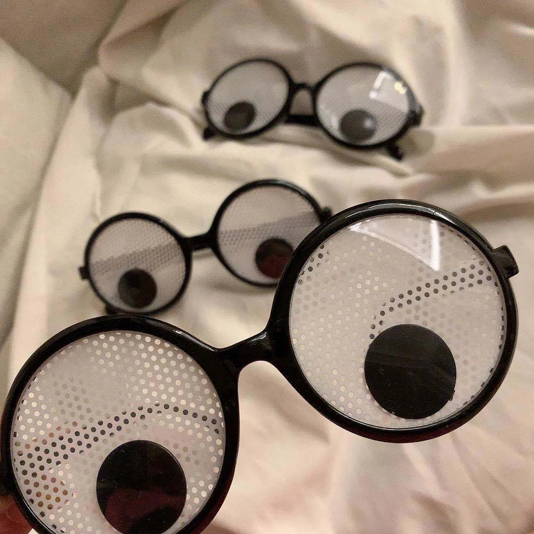 Funny Rolling Eyeball Glasses - Halloween, Christmas & Masquerade Costume Party Accessory