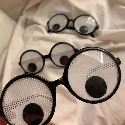 Funny Rolling Eyeball Glasses - Halloween, Christmas & Masquerade Costume Party Accessory