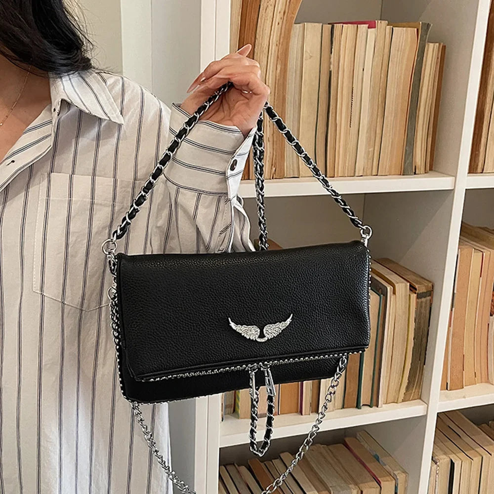 Women's Luxury Square Chain Bag - 2026 Fashionable Vintage Shoulder Messenger Purse