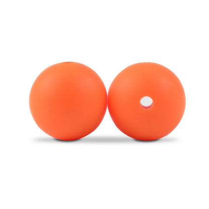 LOFCA Silicone Round Beads 20pcs - 9/12/15mm DIY Jewelry Making Beads for Bracelets, Keychains & Necklaces