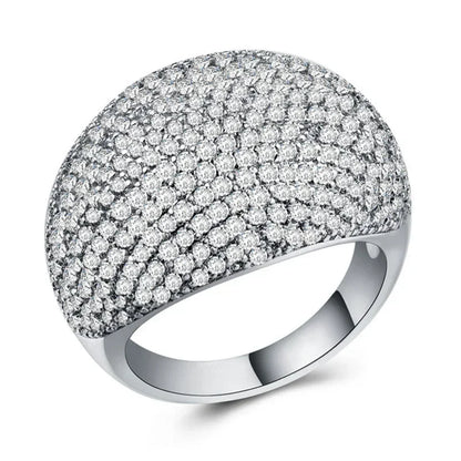 Hip Hop Style Men’s Rings - Copper Iced Out Bling Pave Cubic Zirconia Geometry Fashion Ring Jewelry Charm