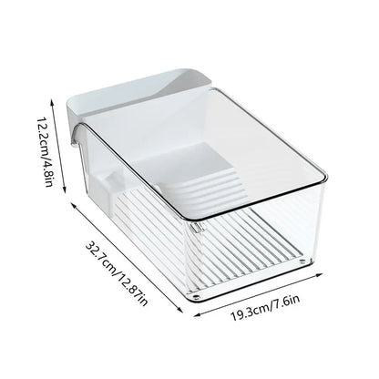 Transparent Turtle Tank Habitat - Reptile Terrarium with Basking Area for Turtles, Tortoises & Hermit Crabs