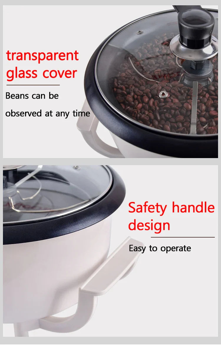 Electric Coffee Bean Roaster – Multi-Purpose Roasting Machine for Coffee, Peanuts, Popcorn, and Grains