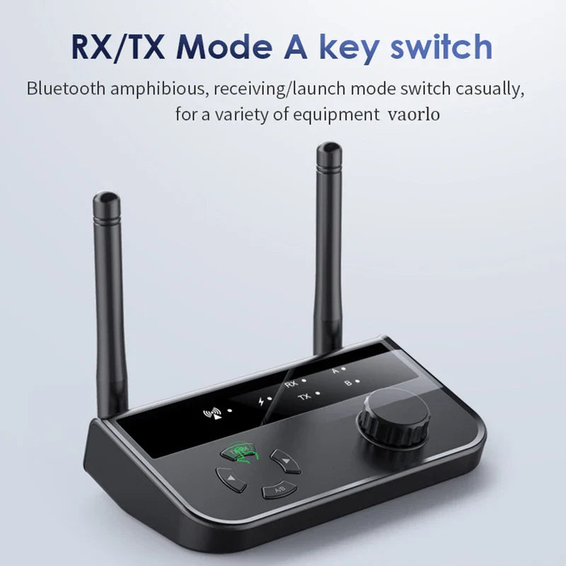 2-in-1 Bluetooth 5.3 Audio Receiver & Transmitter | 3.5mm AUX RCA Wireless Adapter for TV, Car, PC, Headphones