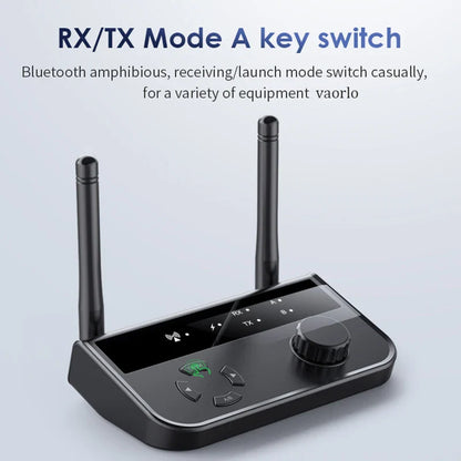 2-in-1 Bluetooth 5.3 Audio Receiver & Transmitter | 3.5mm AUX RCA Wireless Adapter for TV, Car, PC, Headphones