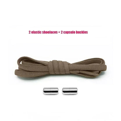 Elastic No-Tie Shoelaces - Quick Slip-On Stretch Shoe Laces for Kids & Adults