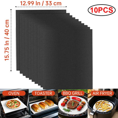 60x40cm Non-Stick BBQ Grill Mat - Heat Resistant Reusable Baking Sheet for Easy Cooking, Grilling & Outdoor Barbecue