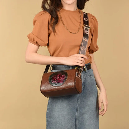 Luxury Women’s Leather Handbag – Large Capacity Shoulder & Crossbody Designer Bag