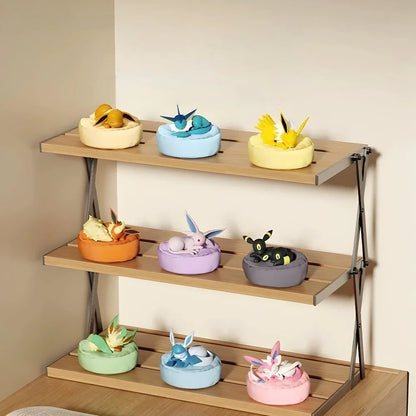 Anime Pokémon Eevee Family Sleeping Figures – Sylveon, Umbreon & Vaporeon Model Toy Gift