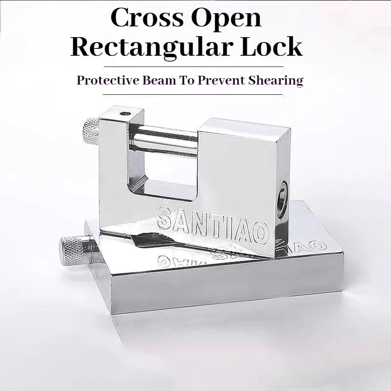 Multifunctional Keyed Padlock – Waterproof, Anti-Rust, Anti-Theft Door & Window Lock with 3 Keys