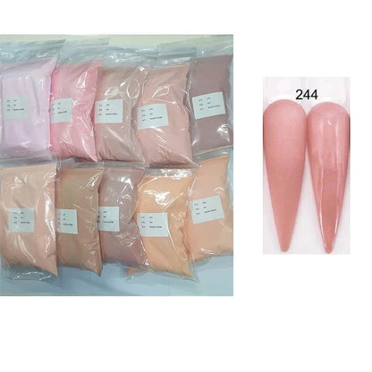 50g/100g Nude Nail Acrylic Powder Bulk Set – 4-in-1 Solid Crystal Extension, Dipping & Engraving Nail Art Monomer Wholesale